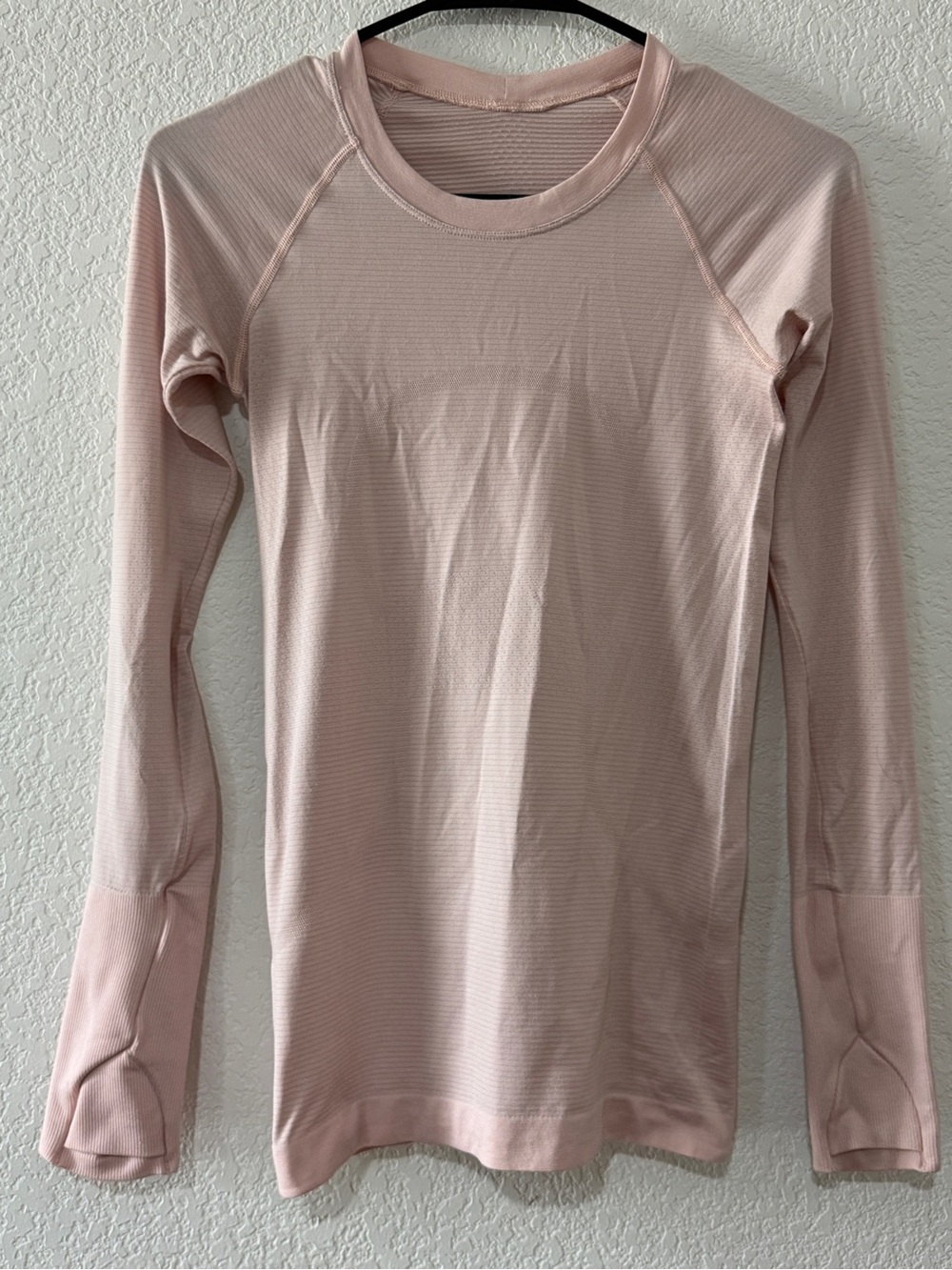 Lululemon swiftly tech light pink long sleeve